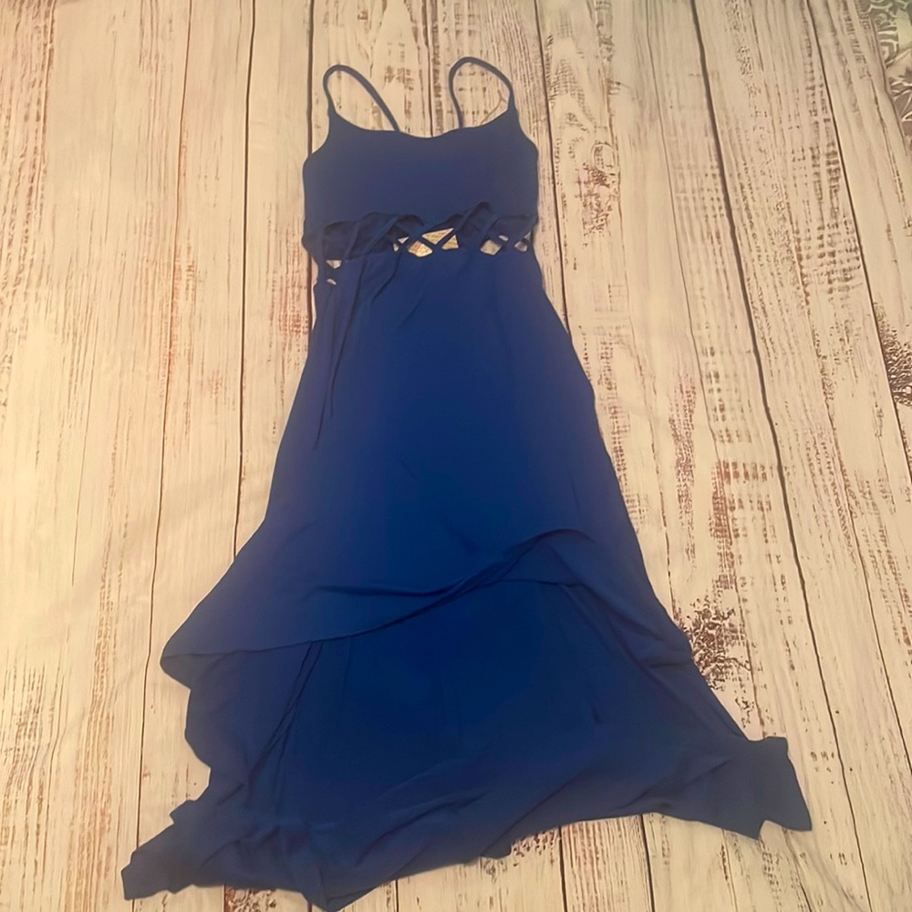Royal Blue High Low Dress